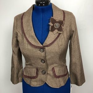 Nikki Mac Vintage Style Blazer New with Tags
